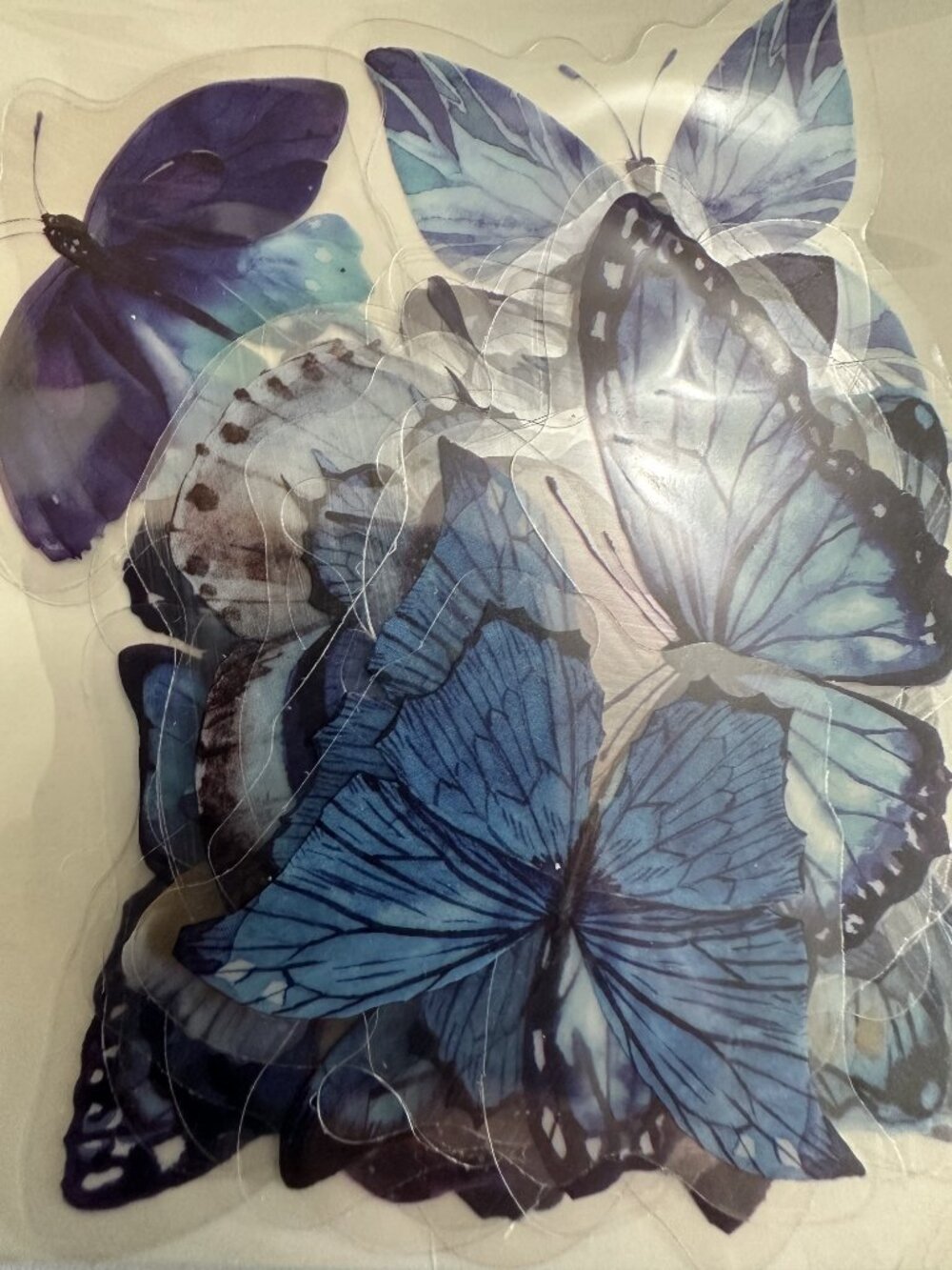 Blue Butterfly Deco Sticker Pack - Picture 3 of 4